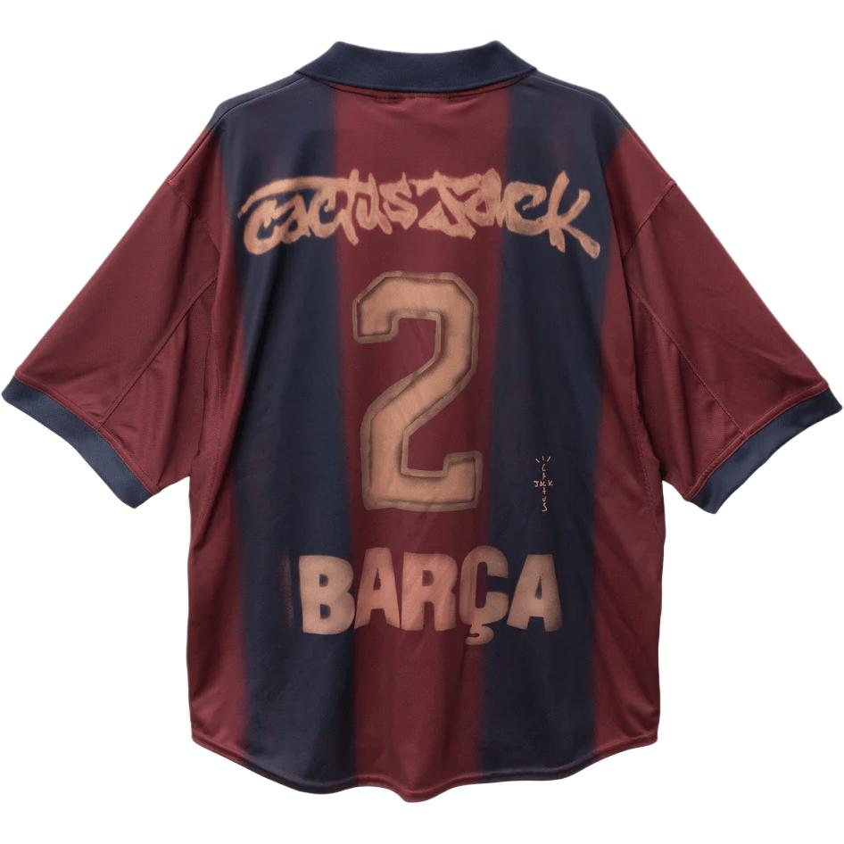 Travis Scott x Nike SS25 Barcelona Retro Logo Soccer Jersey Unisex FQCJ-CJ01
