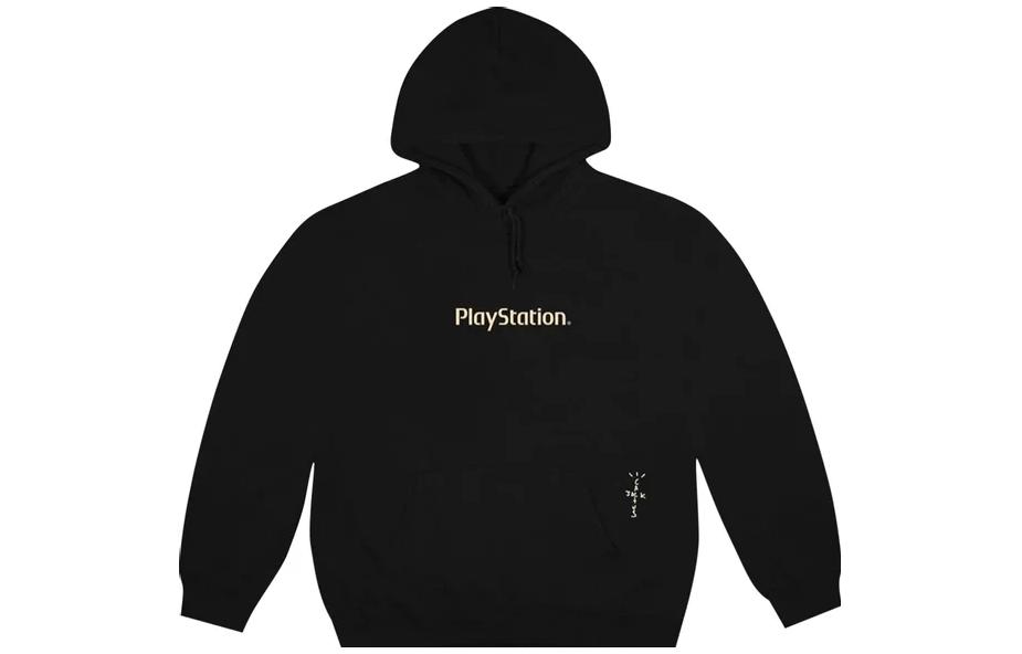 Travis Scott x Playstation Black Letter Graphic Oversized Hoodie Men. CJPS-HS10
