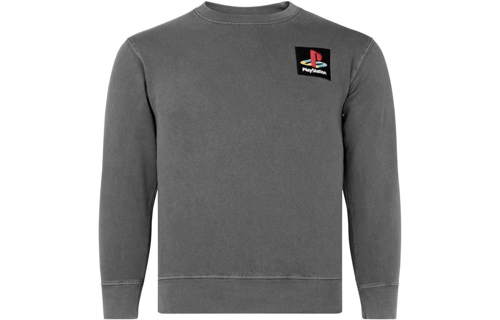 Travis PlayStation FW22 Logo Crewneck Sweatshirt Grey CJPS-CS44
