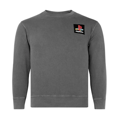 Travis PlayStation FW22 Logo Crewneck Sweatshirt Grey CJPS-CS44