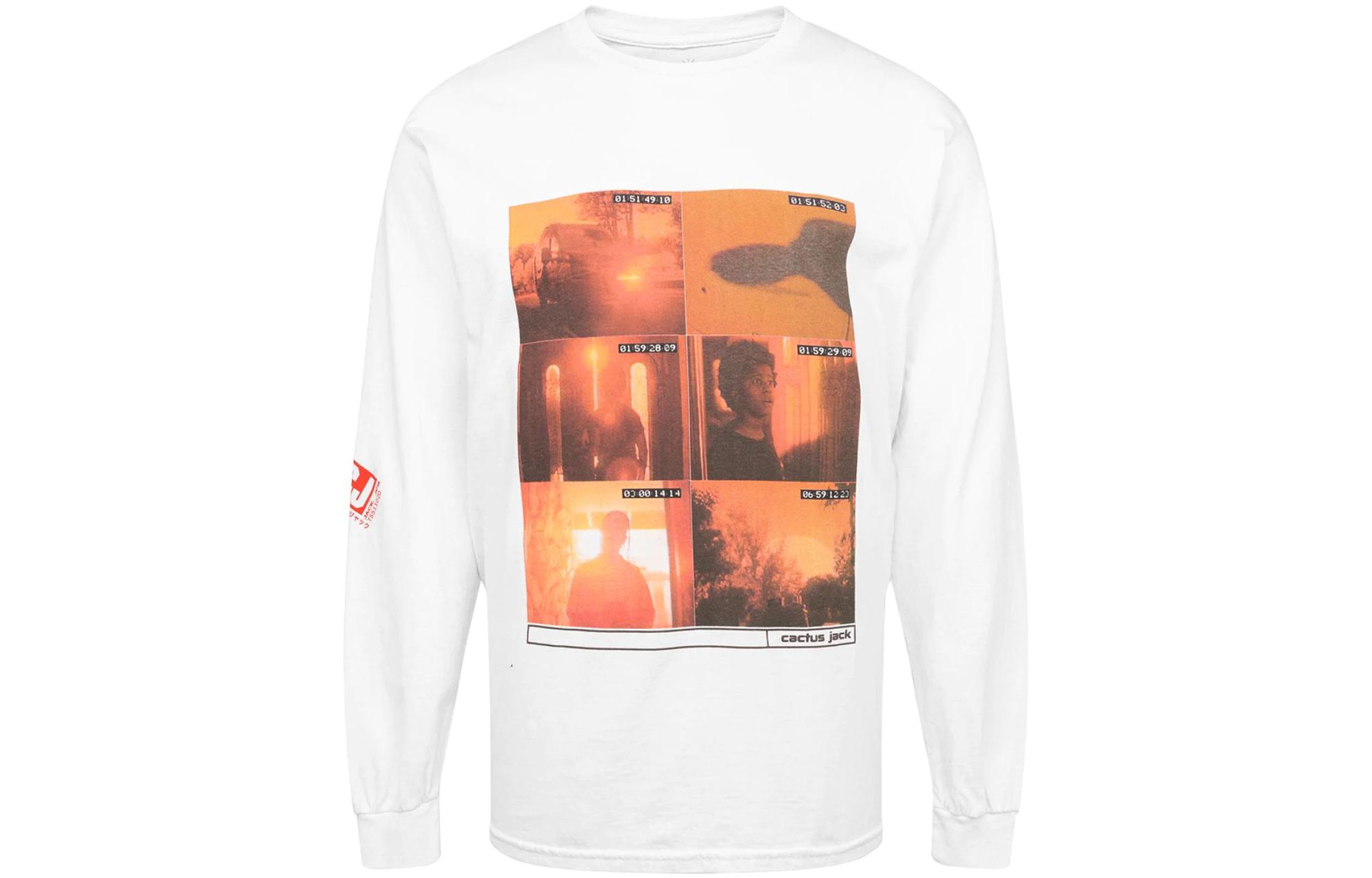 Travis Playstation FW22 White Graphic Crewneck Sweatshirt CJPS-LS28