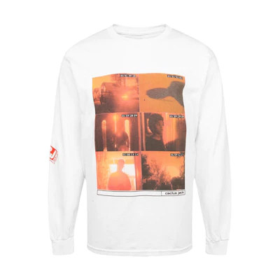 Travis Playstation FW22 White Graphic Crewneck Sweatshirt CJPS-LS28