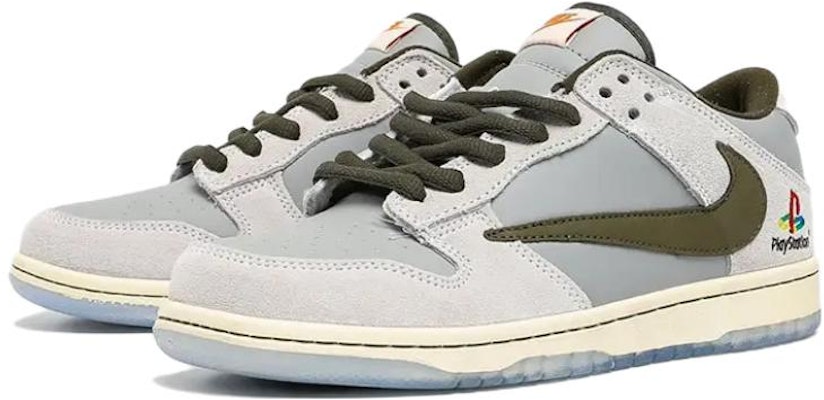 Nike Dunk Low x Travis Scott x PlayStation 'Kelabu Putih' DA1638-100 Lookbook Nike Dunk Low x Travis Scott x PlayStation 'Kelabu Putih' DA1638-100