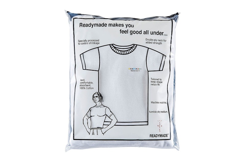 Lookbook Travis Scott x Readymade T恤 (3 件裝) '白色'