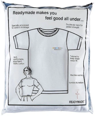 Travis Scott x Readymade Kemeja-T (3 Helai) 'Putih' Lookbook Travis Scott x Readymade Kemeja-T (3 Helai) 'Putih'