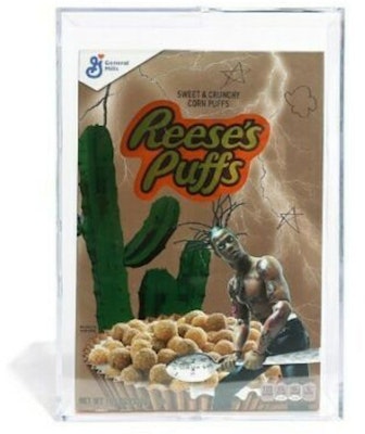 Travis Scott x Reese's Puffs Cereal Limited Edition Box w/ Acrylic Case (Not Fit For Human Consumption) Buy Travis Scott x Reese's Puffs Cereal Limited Edition Box w/ Acrylic Case (Not Fit For Human Consumption)