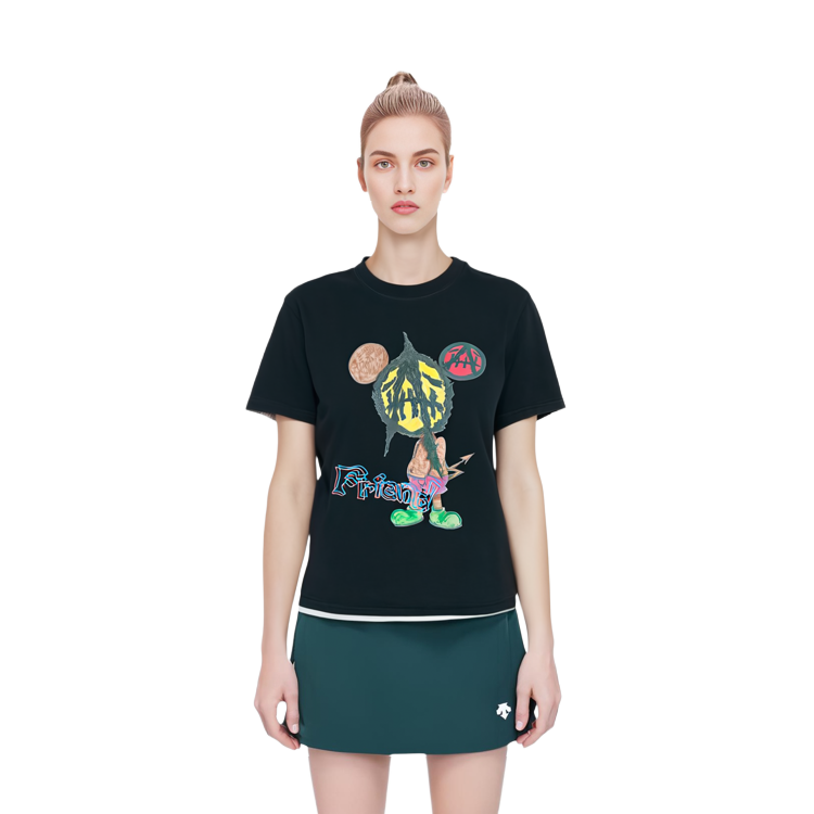 Purchase Travis Scott x SAINT Mxxxxxx Kaos Hitam Unisex dengan Cetakan Huruf. TSUT-SS28