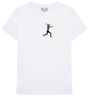 Travis Scott x Virgil Abloh By A Thread (Off-White AJ1 Version) Tee White Travis Scott x Virgil Abloh By A Thread (Off-White AJ1 Version) Tee White