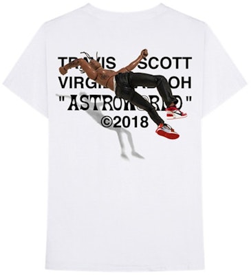 Travis Scott x Virgil Abloh By A Thread (Off-White AJ1 Version) Tee White Order Travis Scott x Virgil Abloh By A Thread (Off-White AJ1 Version) Tee White