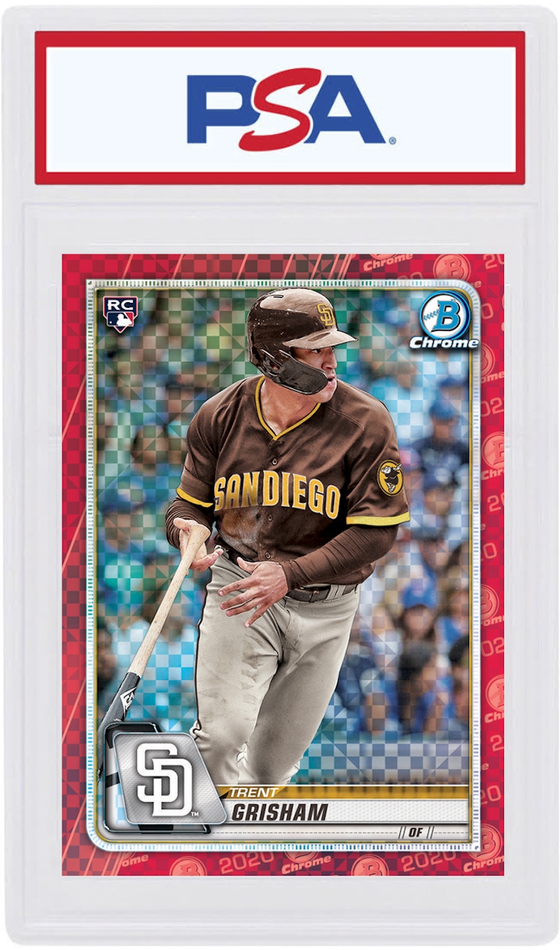 Trent Grisham 2020 Bowman Chrome X Rookie Red X-Fractor 1/1 #64