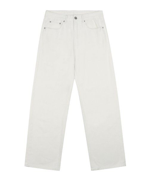 Order TRILLION Bio Stone Washed Wide Denim Pants (Cream) TRSDPT02CR