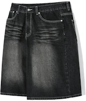 TRILLION Cat Brush Washed Bermuda Denim Shorts (Normal Black) TRSPT55BK TRILLION Cat Brush Washed Bermuda Denim Shorts (Normal Black) TRSPT55BK