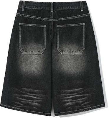 TRILLION Cat Brush Washed Bermuda Denim Shorts (Normal Black) TRSPT55BK Details for TRILLION Cat Brush Washed Bermuda Denim Shorts (Normal Black) TRSPT55BK