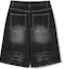 Details for TRILLION Cat Brush Washed Bermuda Denim Shorts (Normal Black) TRSPT55BK