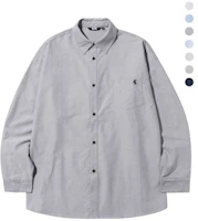 Lookbook Trillion City Boy Oversized Oxford Shirt with Boat Embroidery - 7 Colors TRSSH004-02