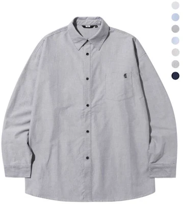 Trillion City Boy Oversized Oxford Shirt with Boat Embroidery - 7 Colors TRSSH004-02 Lookbook Trillion City Boy Oversized Oxford Shirt with Boat Embroidery - 7 Colors TRSSH004-02