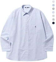 Shop Trillion City Boy Oversized Oxford Shirt with Boat Embroidery - 7 Colors TRSSH004-02