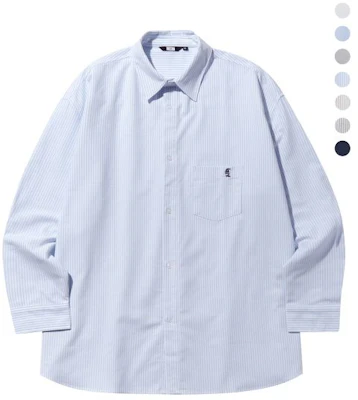 Trillion City Boy Oversized Oxford Shirt with Boat Embroidery - 7 Colors TRSSH004-02 Shop Trillion City Boy Oversized Oxford Shirt with Boat Embroidery - 7 Colors TRSSH004-02