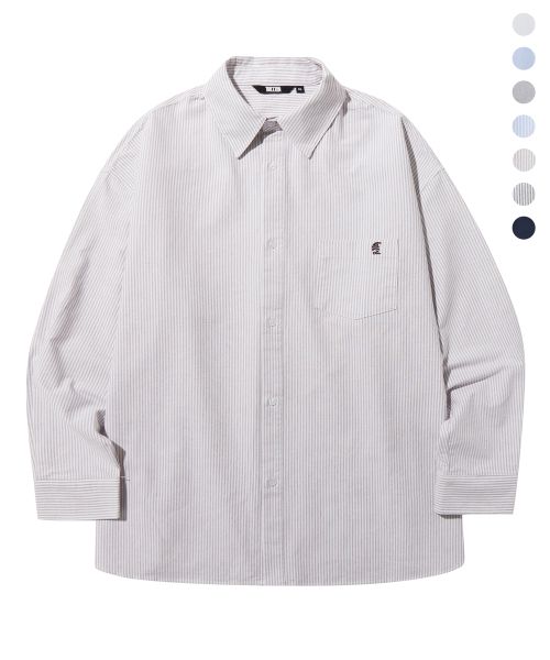 Purchase Trillion City Boy Oversized Oxford Shirt with Boat Embroidery - 7 Colors TRSSH004-02