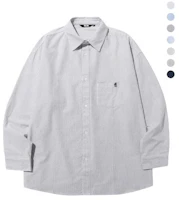 Details for Trillion City Boy Oversized Oxford Shirt with Boat Embroidery - 7 Colors TRSSH004-02