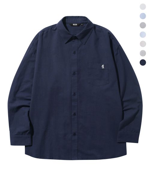 Sizing Trillion City Boy Oversized Oxford Shirt with Boat Embroidery - 7 Colors TRSSH004-02