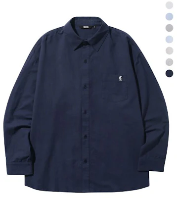 Trillion City Boy Oversized Oxford Shirt with Boat Embroidery - 7 Colors TRSSH004-02 Sizing Trillion City Boy Oversized Oxford Shirt with Boat Embroidery - 7 Colors TRSSH004-02