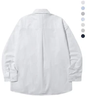 Cheap Trillion City Boy Oversized Oxford Shirt with Boat Embroidery - 7 Colors TRSSH004-02