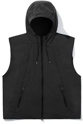 TRILLION ディビジョン ナイロン フード付き ジップアップ ベスト (ブラック) TRSJK17BK Shop TRILLION ディビジョン ナイロン フード付き ジップアップ ベスト (ブラック) TRSJK17BK