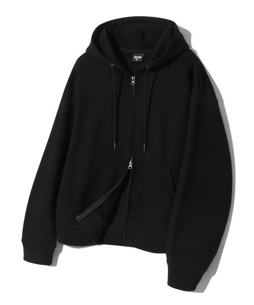TRILLION Essential 2-Way Sweat Hoodie Zip-Up (Black) TRSHT09BK