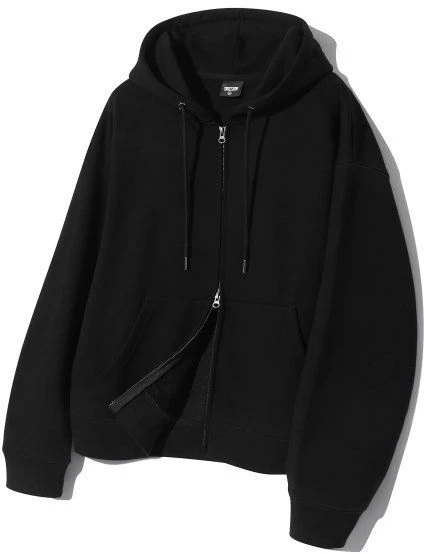 trillion-essential-2-way-sweat-hoodie-zip-up-black-trsht-09-bk