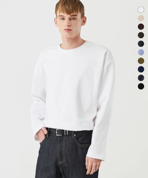Trillion Essential Layered Long Sleeve T-Shirt - 10 Colors TR0SSV001WH