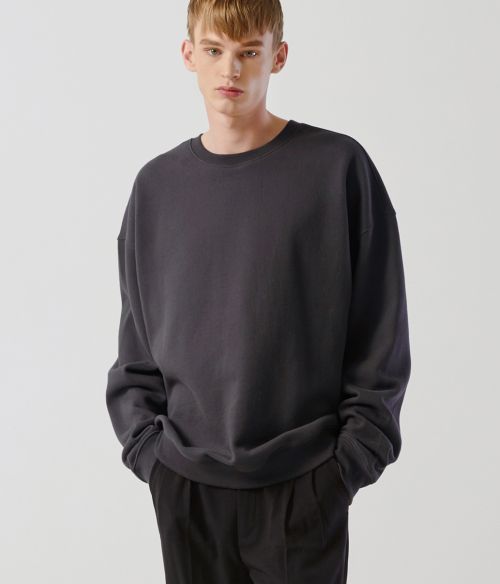 Cheap Trillion Essential Oversized Seam Crewneck Sweatshirt - 8 Colors TRFMT04