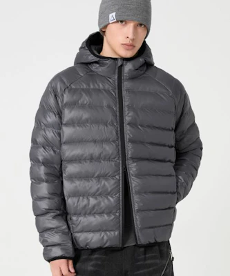 Trillion Light Hoodie Padded Jacket - Charcoal TRFJK52CH Lookbook Trillion Light Hoodie Padded Jacket - Charcoal TRFJK52CH