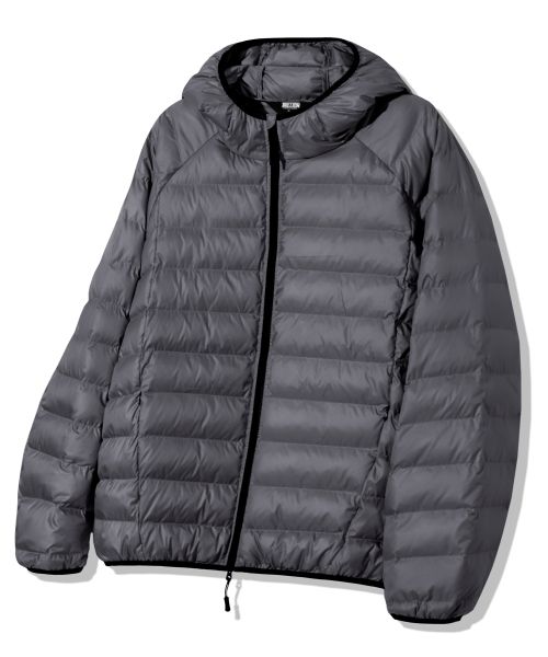 Shop Trillion Light Hoodie Padded Jacket - Charcoal TRFJK52CH