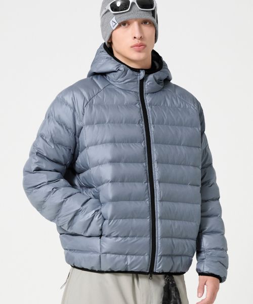 Order Trillion Light Hoodie Padded Jacket_Dusty Blue TRFJK52BL