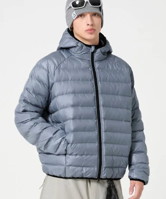 Trillion Light Hoodie Padded Jacket_Dusty Blue TRFJK52BL Order Trillion Light Hoodie Padded Jacket_Dusty Blue TRFJK52BL