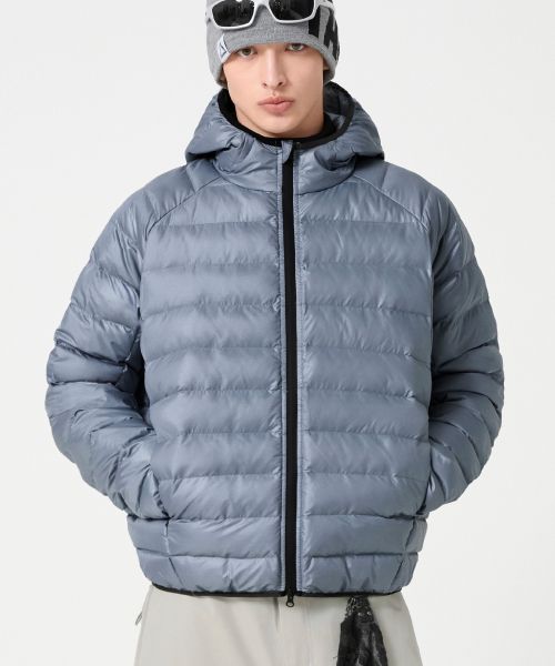 Lookbook Trillion Light Hoodie Padded Jacket_Dusty Blue TRFJK52BL