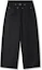 Sizing TRILLION Two-Tuck Like Denim Wide Slacks_Black TRFPT62BK
