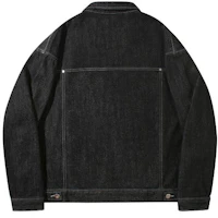 Order Trillion Washed Stitch Denim Jacket (Black) TRSJK01BK