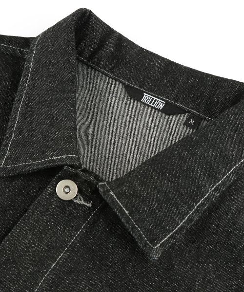 Lookbook Trillion Washed Stitch Denim Jacket (Black) TRSJK01BK