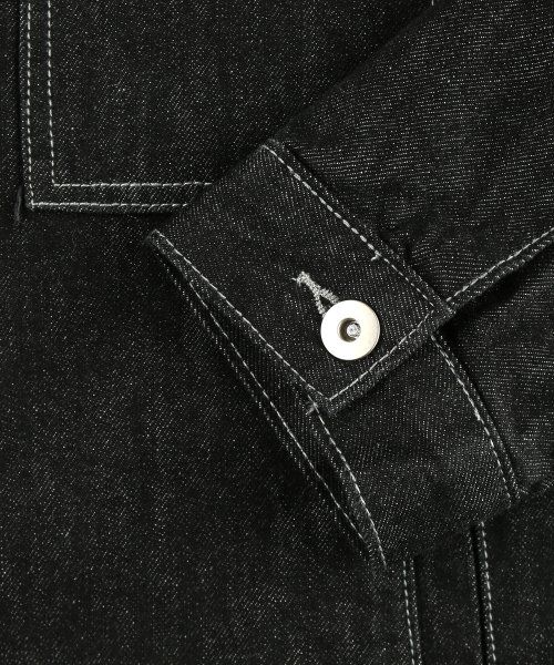 Purchase Trillion Washed Stitch Denim Jacket (Black) TRSJK01BK
