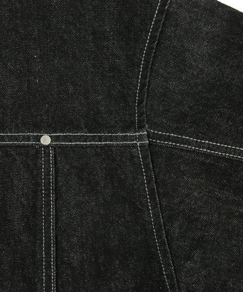 Details for Trillion Washed Stitch Denim Jacket (Black) TRSJK01BK