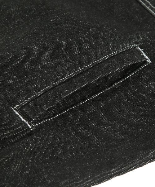 Sizing Trillion Washed Stitch Denim Jacket (Black) TRSJK01BK