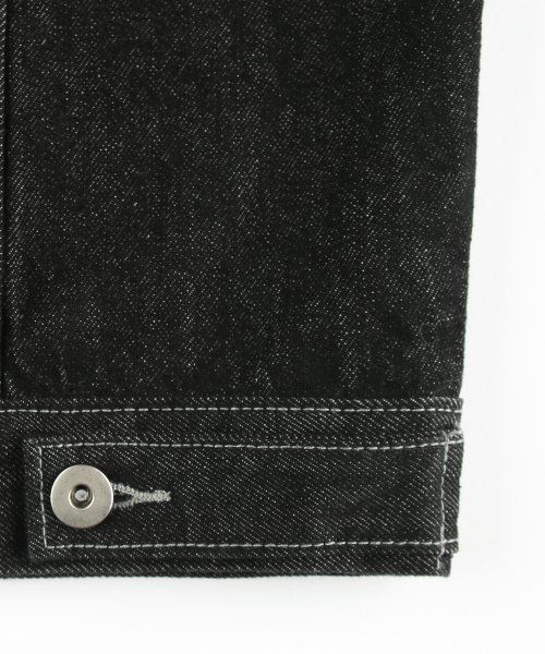 Cheap Trillion Washed Stitch Denim Jacket (Black) TRSJK01BK