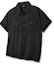 Shop TRILLION Kemeja Hitam Oversized Lengan Pendek Roll-Up Wrinkle Sheer TRSSH35BK