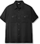Purchase TRILLION Kemeja Hitam Oversized Lengan Pendek Roll-Up Wrinkle Sheer TRSSH35BK