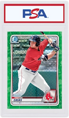 崔斯頓·卡薩斯 2020 Bowman Chrome X 綠色 X-折射 /31 #BCP-208 Buy 崔斯頓·卡薩斯 2020 Bowman Chrome X 綠色 X-折射 /31 #BCP-208