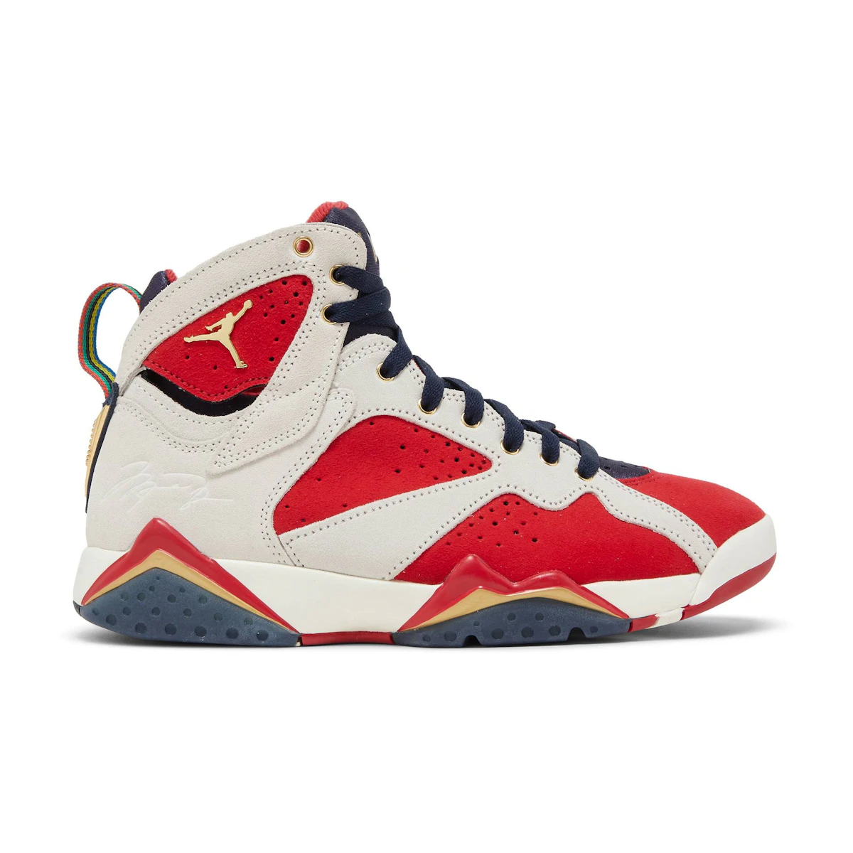 Trophy Room x Air Jordan 7 Obsidian Dark Obsidian True Red Metallic Gold DM1195 474 Great Gifts Club