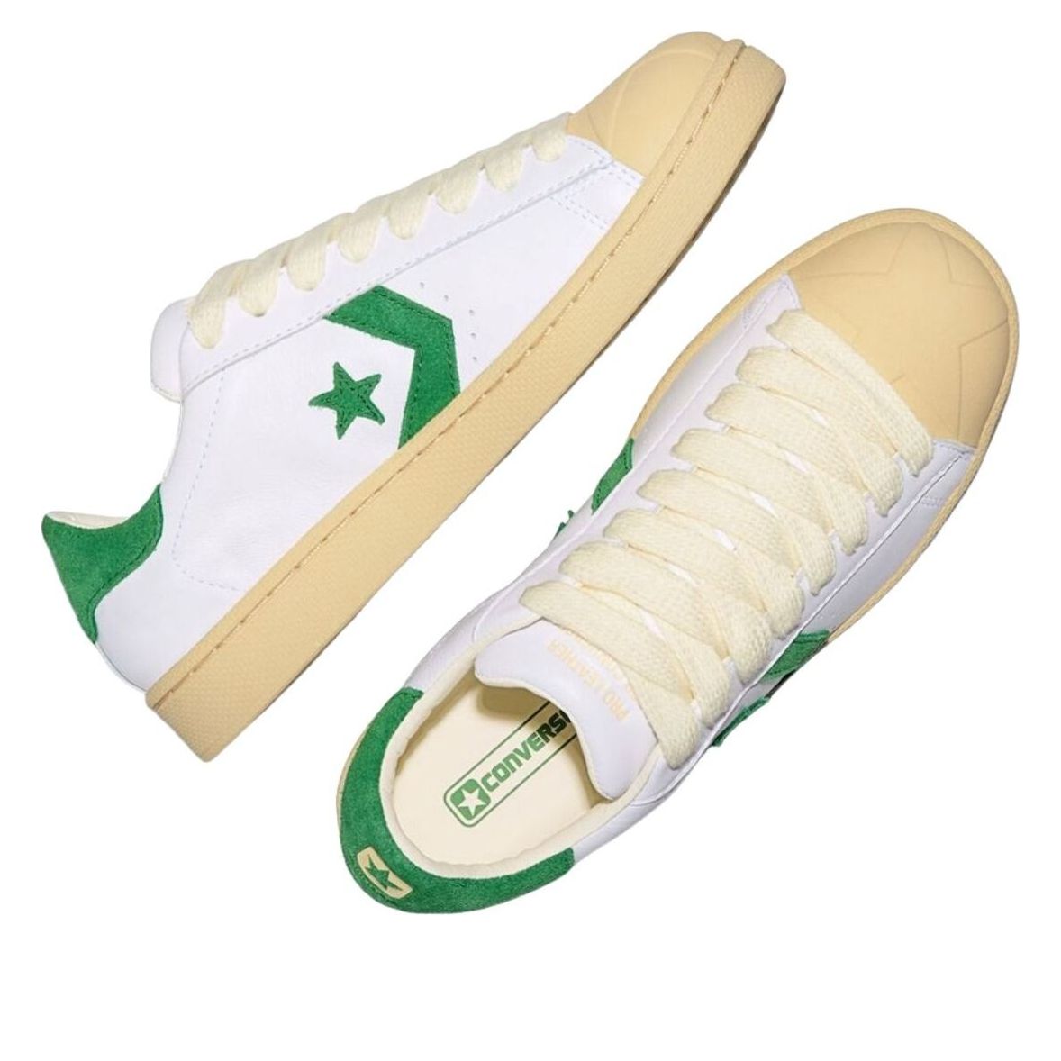 Lookbook タイラーザクリエイター GOLF le FLEUR x コンバース 1908 プロレザー ホワイト/アマゾン/ナチュラルアイボリー A20365C