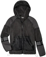 UGG All Gender Carrabella Fluff Zipper Hoodie Jacket Black 1144534-IMT UGG All Gender Carrabella Fluff Zipper Hoodie Jacket Black 1144534-IMT